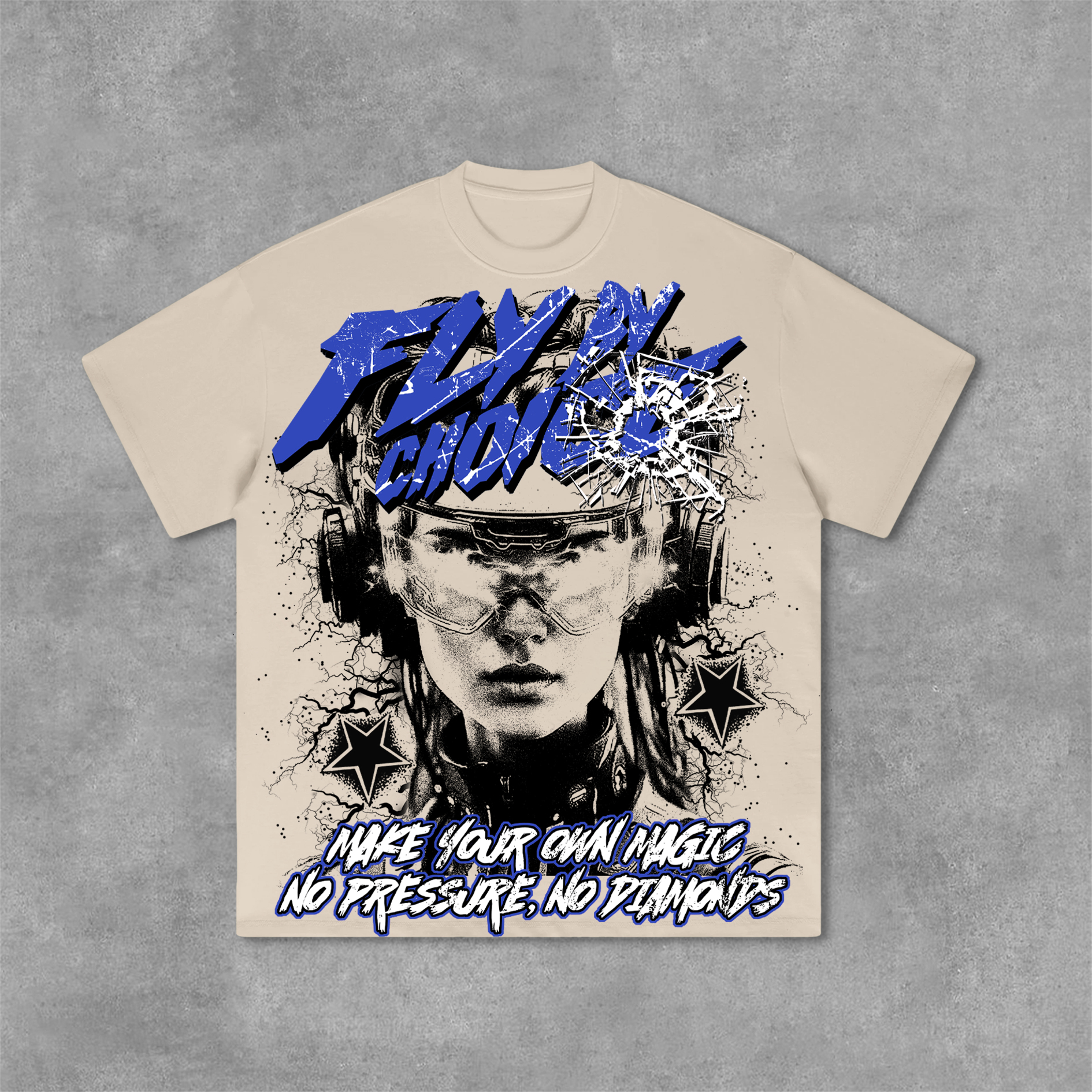 Fly By Choice Graphic Print Casual Cotton T-Shirt