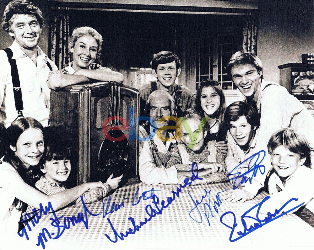 The Waltons Cast Autographed 8x10 Photo Poster painting reprint