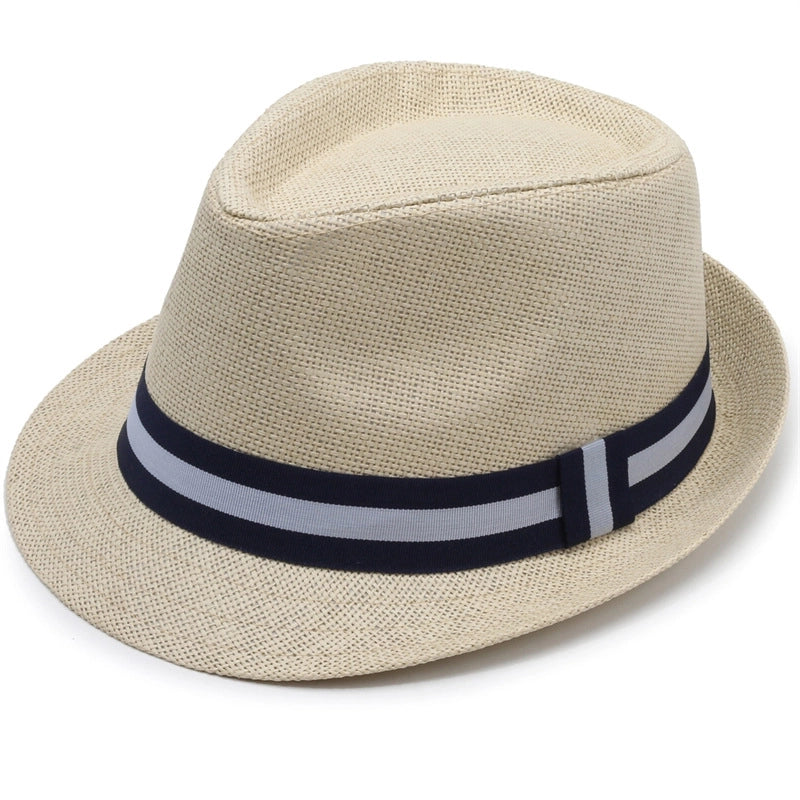 Coconut Tree Pattern Jazz Hat Men’s Summer Casual Hat Dad’s Beach Hat Outdoor Middle-aged And Elderly Sunscreen Hat