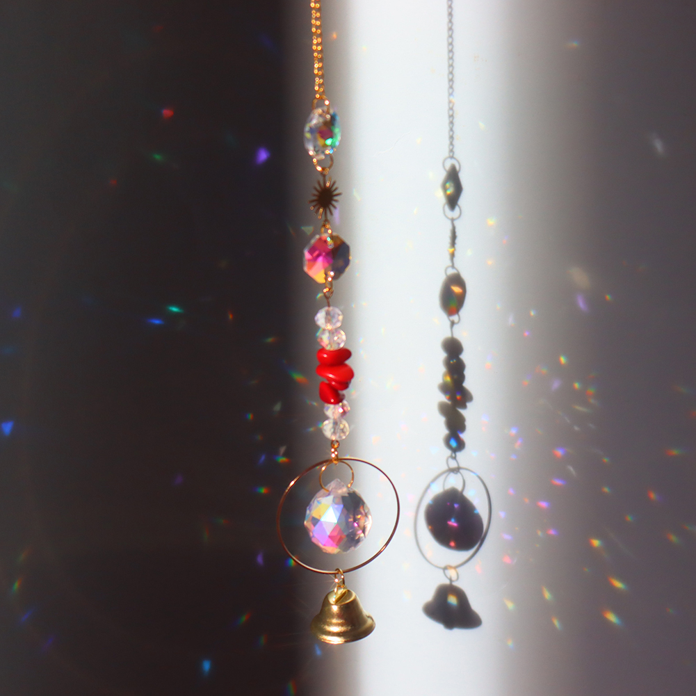 

Red Stone Bell - Art Crystal Suncatcher, 501 Original