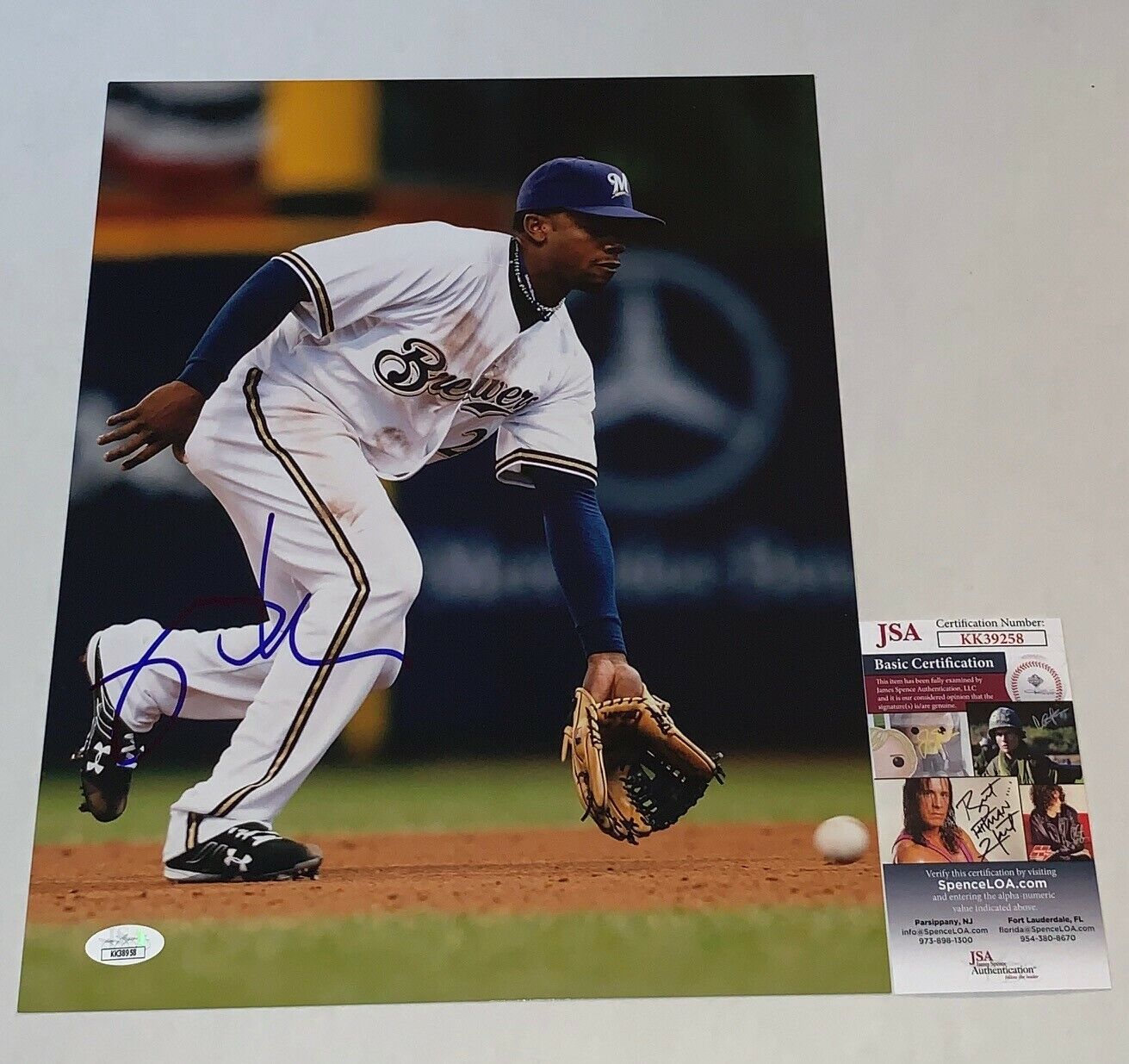 Rickie Weeks signed Milwaukee Brewers 11x14 Photo Poster painting autographed JSA