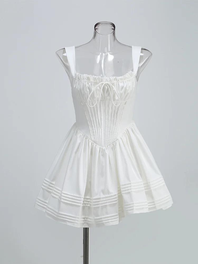 Brownm Women's Summer New Sexy Broken Flowers Hanging Dress Skirt Short Dress Dress Dress Pony Dress Dress