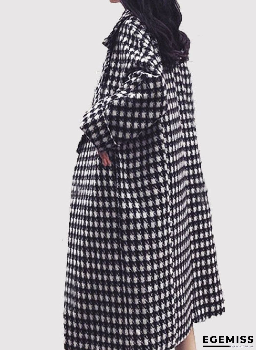 Hounds tooth Woolen Coat | EGEMISS