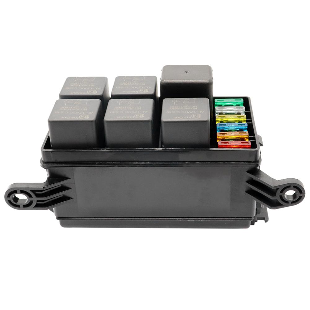 

Universal 12V Car Marine 6-Way Relay+ 6-Slot Blade Fuse Holder Box Block, 501 Original
