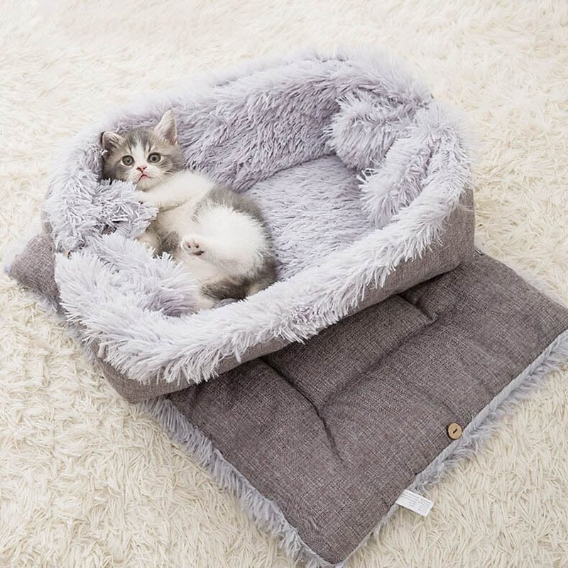 2-in-1 Soothing Cat Bed