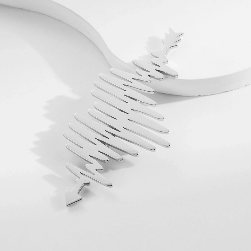 Vintage Style Animal Feather Flower 304 Stainless Steel Polishing Plating Unisex Brooches 1 Piece