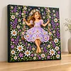 Flower Girl-Diamond Painting Pearl Art Kit(30X30cm)