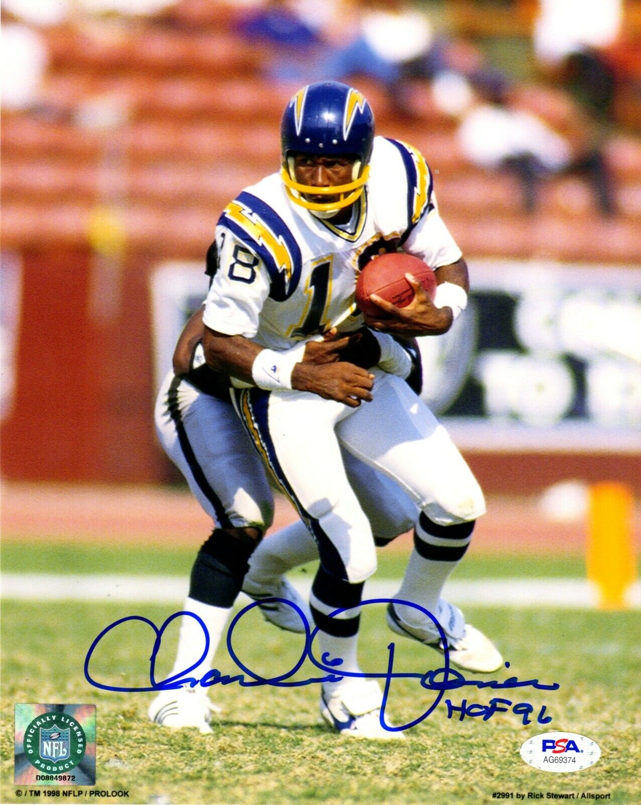 Charlie Joiner autographed signed inscribed 8x10 Photo Poster painting San Diego Chargers PSA