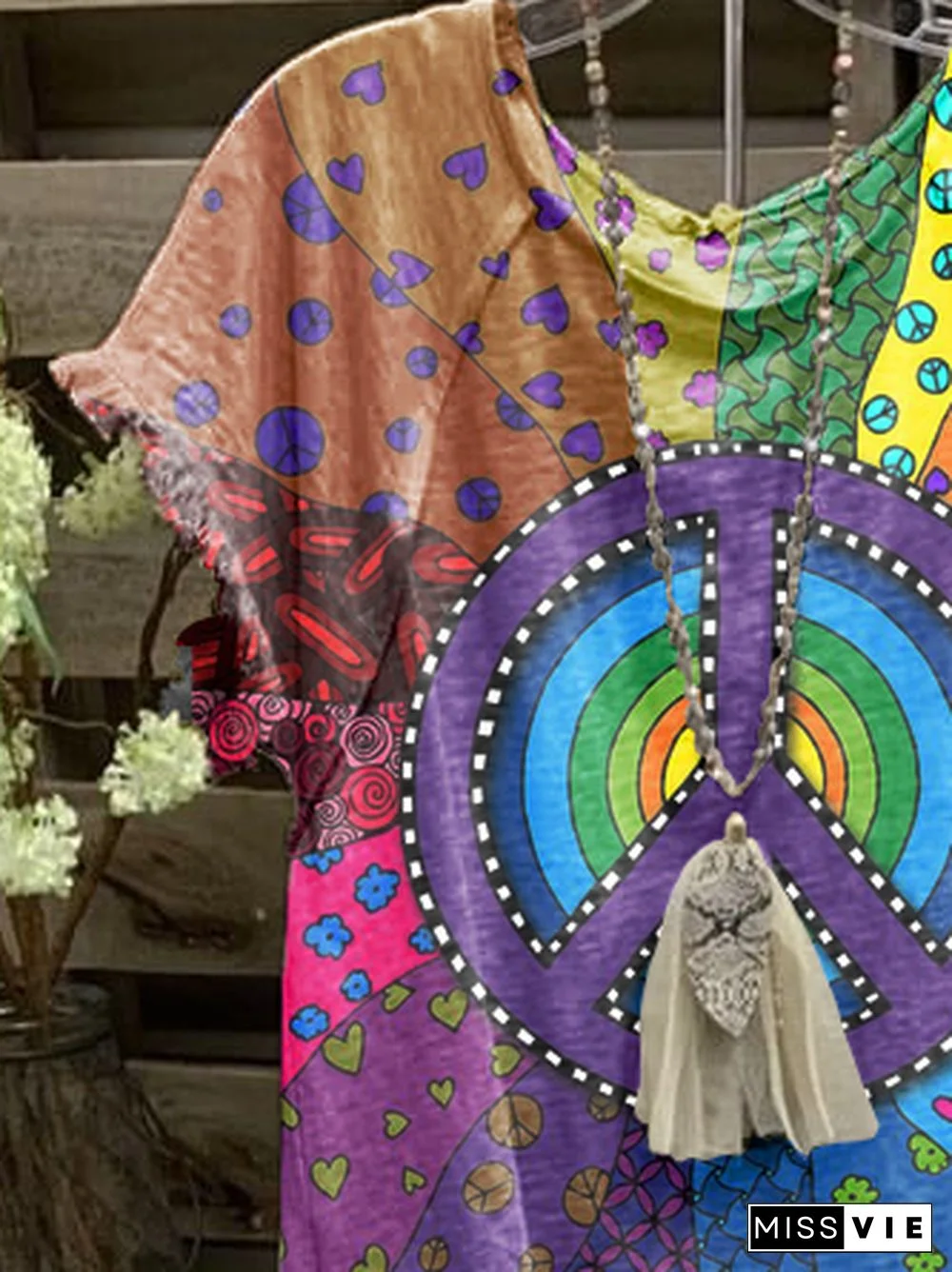 Short Sleeve Ombre/tie-Dye T-shirt