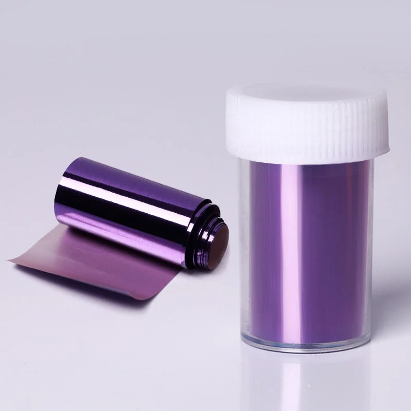 1 Roll  Rose Gold Nail Foils Sticker sparkly Sky Glitter Nail Art Transfer Stickers Paper DIY Tips Decoration-Nail Inspo