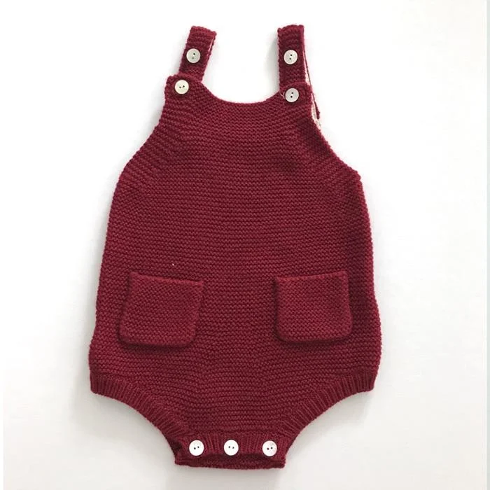 Newborn Baby Girl Knitted Clothes Baby Boys Rompers Brand Jumpsuit 2019 Autumn Baby Girls Rompers Cotton Infant Baby Girl Romper