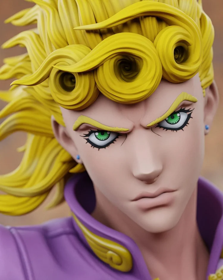 Jojo Anime Stand Figure Original Poses Guīdo Mista Giorno Giovanna