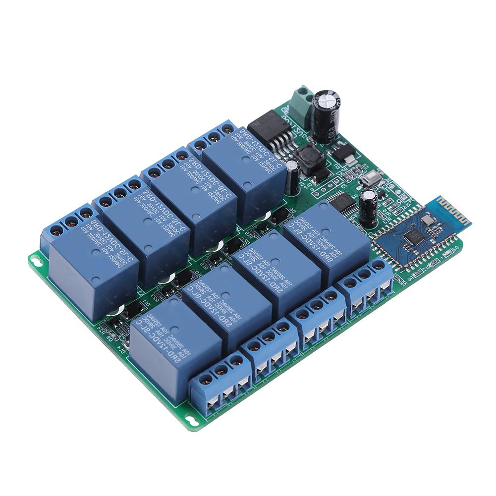 

DC 12V 8 Channel Android Phone Bluetooth-compatible Control Relay Module for LED Light, 501 Original