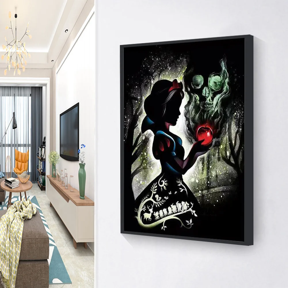 Diamond Painting - Full Round Drill - Snow White(Canvas|30*40cm)