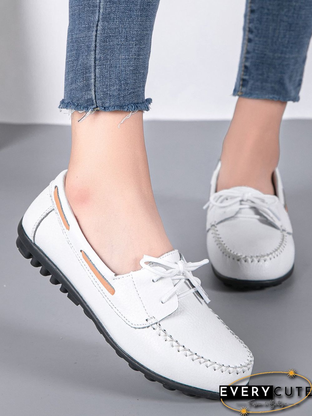 Retro Casual Simple Lace-up Flat Shoes