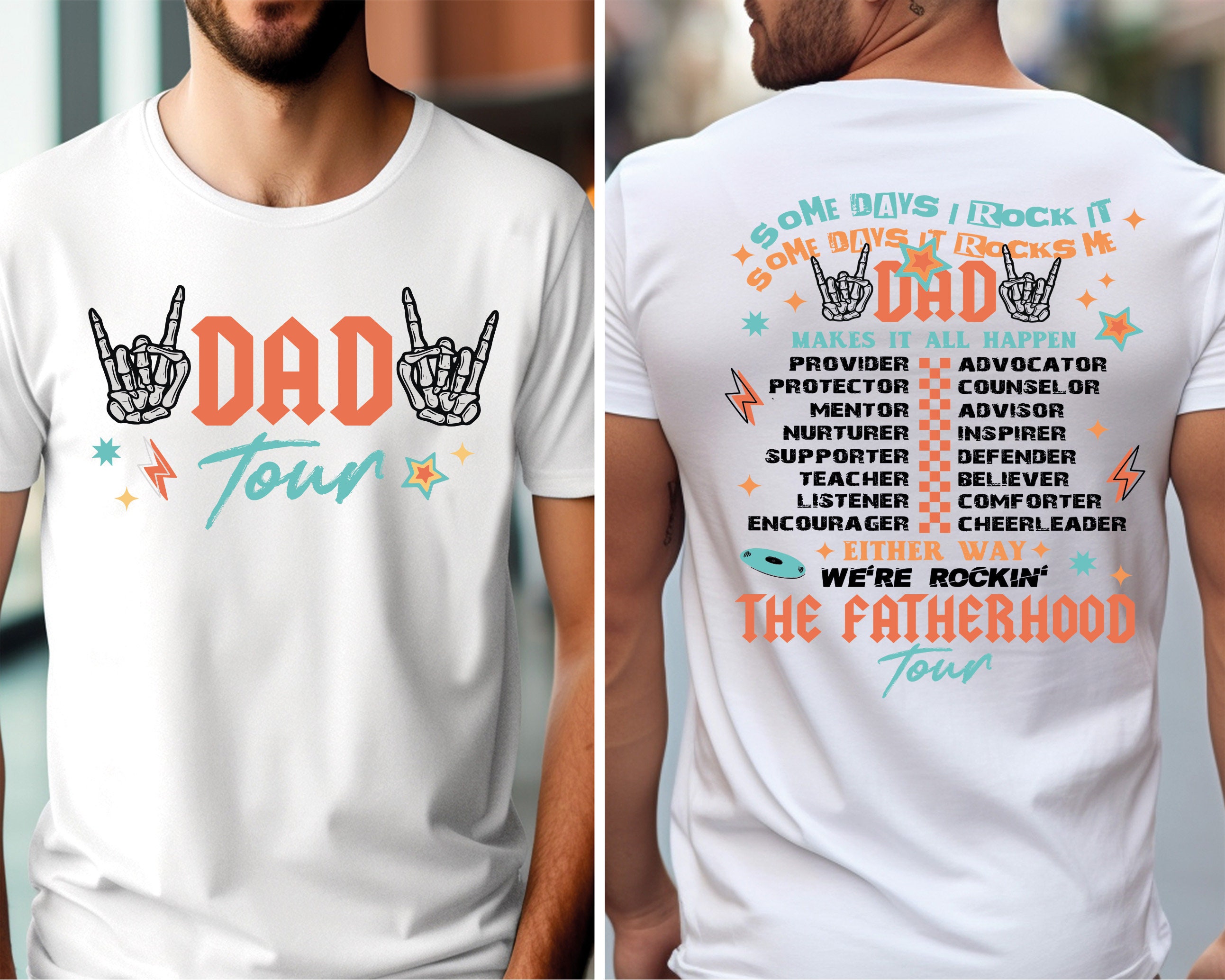 Loveyoufancy Dad Skeleton Tour Shirt, Skull Daddy Shirt, Skeleton Dada Shirt, Best Dad Ever Shirt, Father's Day Shirt, New Papa Shirt, Dada Tee