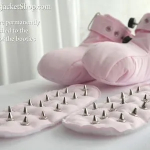 pornhint Pornhint Crawling Habit Training Restraining Booties with Spikes and Segufix Locks  / ABDL / Adult Baby Diaper Lover / Bondage / DDLG / Crawl Toy