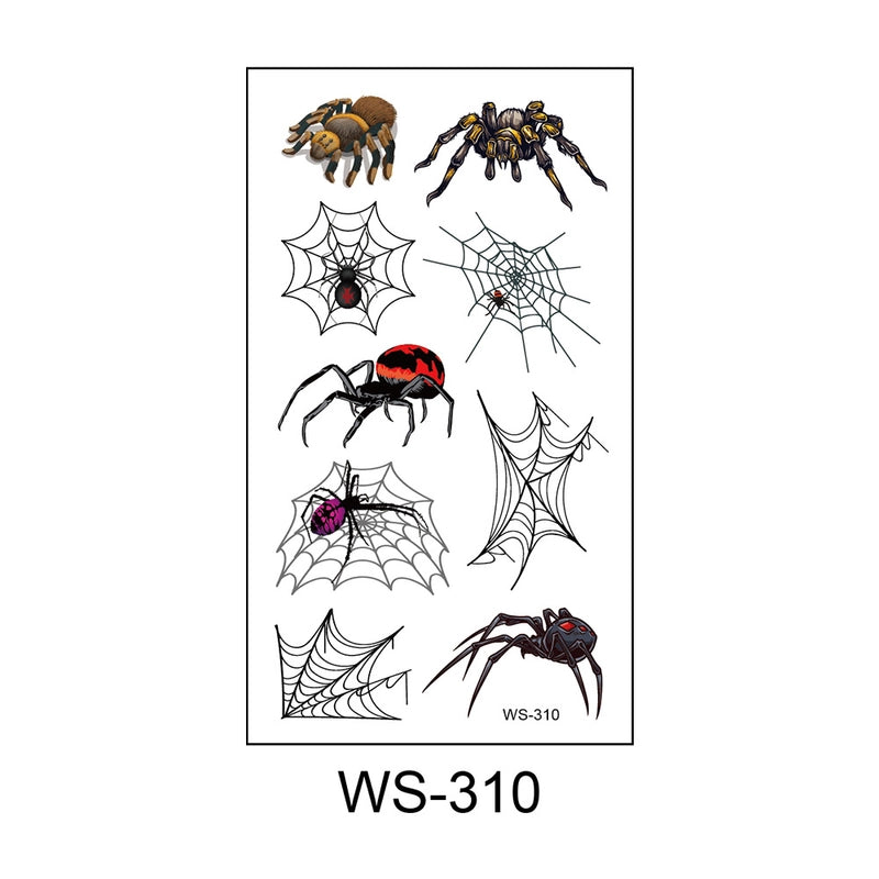 Halloween Spider PVC Tattoos & Body Art 1 Piece
