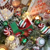 30PCS Shiny Gold White 6cm Christmas Tree Hanging Ball Decoration Green Red Paintings Party Decor Balls