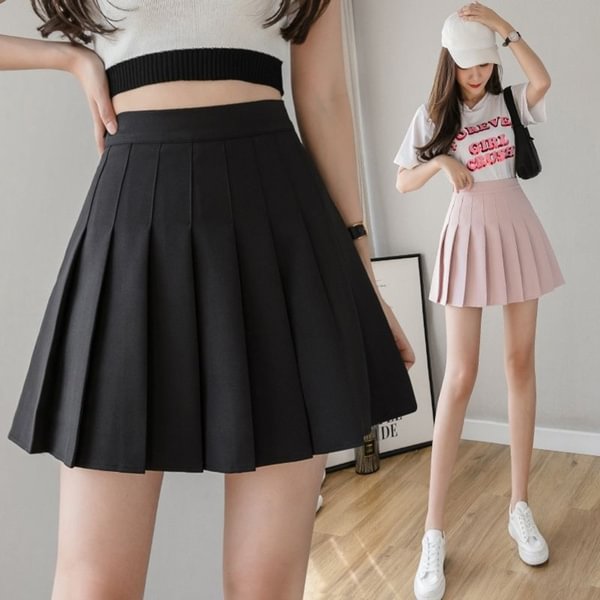 Spring Summer Korean Skirt Shorts Women High Waist Sexy Mini Skirt School Short Pleated Kawaii Japanese Pink Skirt Female - Life is Beautiful for You - SheChoic