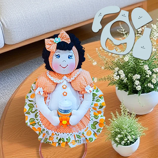 Creative dishcloth (toothpick holder) Template Set - With Instructions