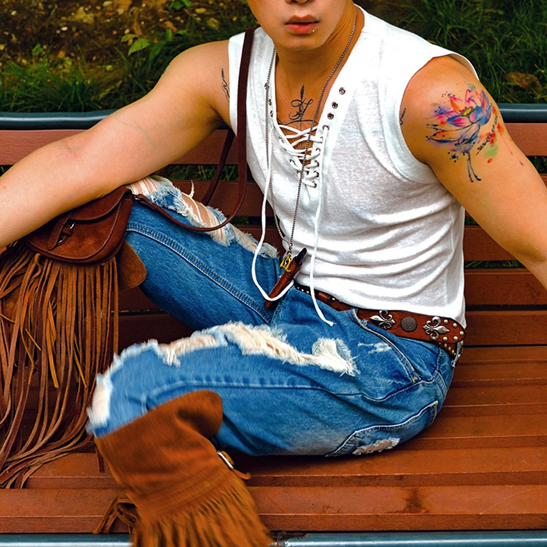 V-neck Slim Vest-inspireuse