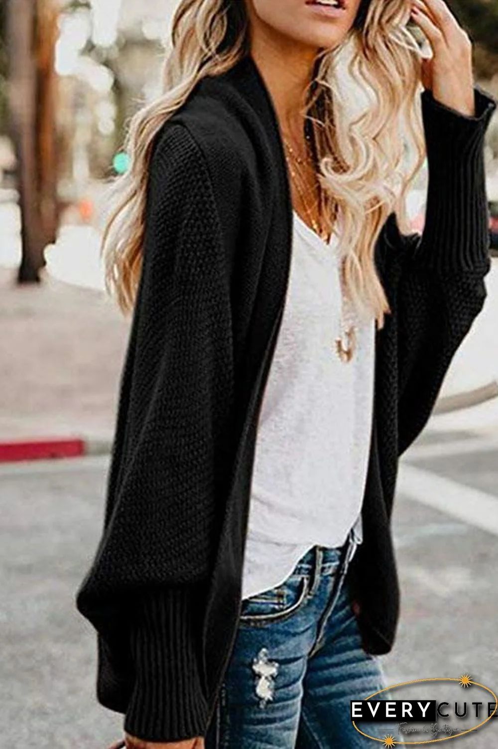 Batwing Sleeves Sweater Cardigans