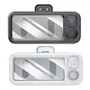 Bathroom Waterproof Phone Mount with BT Speaker 60 Degree Adjustable Angle Anti-Fog Shower Phone Stand No-Drill Wall Mount with Touchscreen for Bathroom Accessory Adults