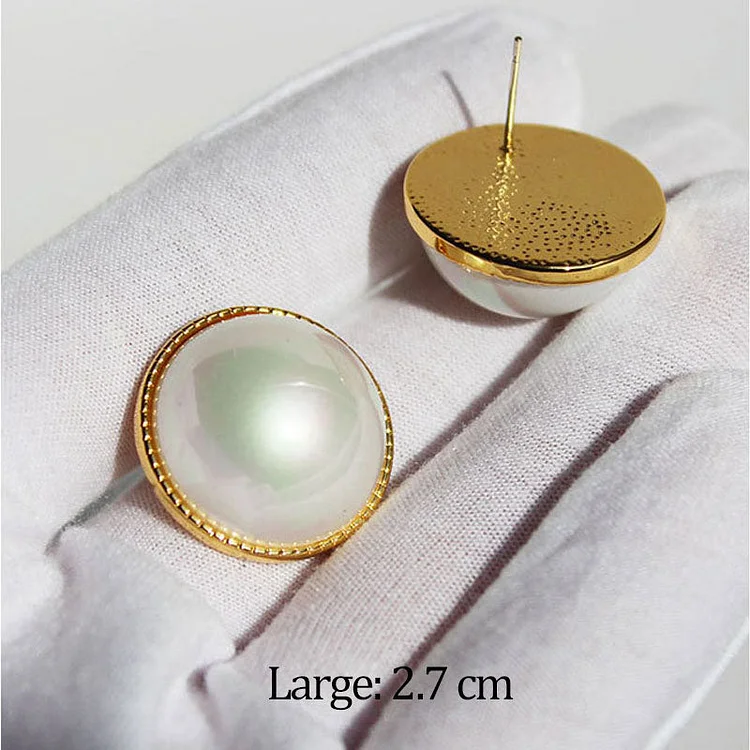 Hepburn Style Pearl Stud Earrings | Vintage Vintage Earrings | 925 Silver Pin
