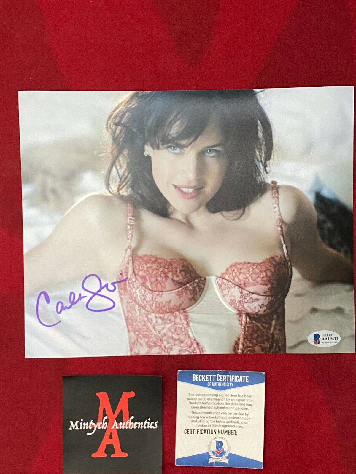 CARLA GUGINO AUTOGRAPHED SIGNED 8x10 Photo Poster painting! MODEL POSE! BECKETT COA!