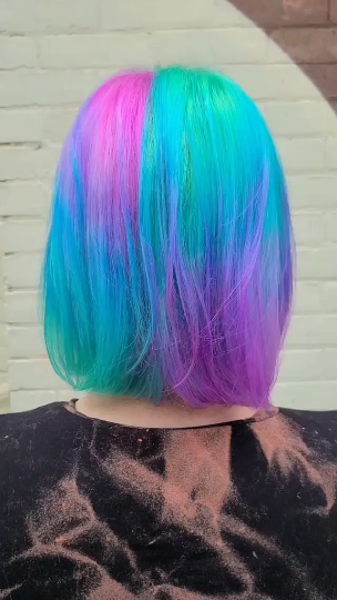 Zaesvini Hair® | (✨NEW)Blue Mixed Purple Colored Color Wig