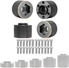 AMK 4pcs Brass Wheel Weights 9mm Wheel Hex Hub Widen Adapter for 1/10 RC Crawler 1.9in/2.2in Wheels Rim Axial SCX10 TRX4 Counterweight