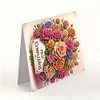 (US Only)6PCS Flowers DIY Diamond Art Greeting Cards Congratulations Cards & Gifts