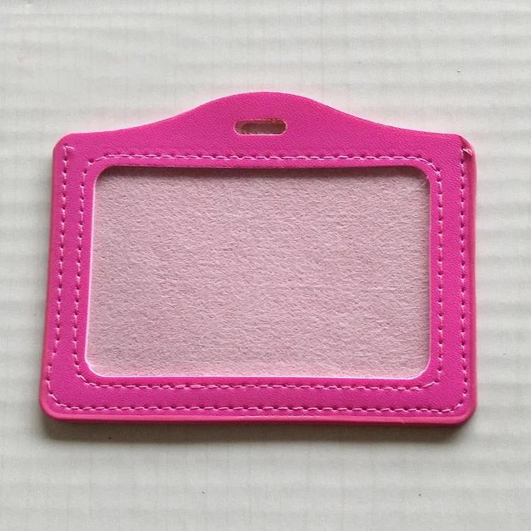 New Candy Color Card Holder Protect Cover Case Business Credit Card Work ID Card Badge Holder Office Supplies