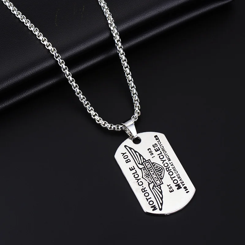 Air Force Badge Men's Fashion Titanium Steel Necklace