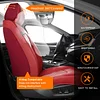 MINGBRON Car Seat Covers,Car Seat Protector Waterproof,Seat Covers Front Set, Car Seat Protectors,Automotive Seat Covers Fit for Most Cars Wine Red