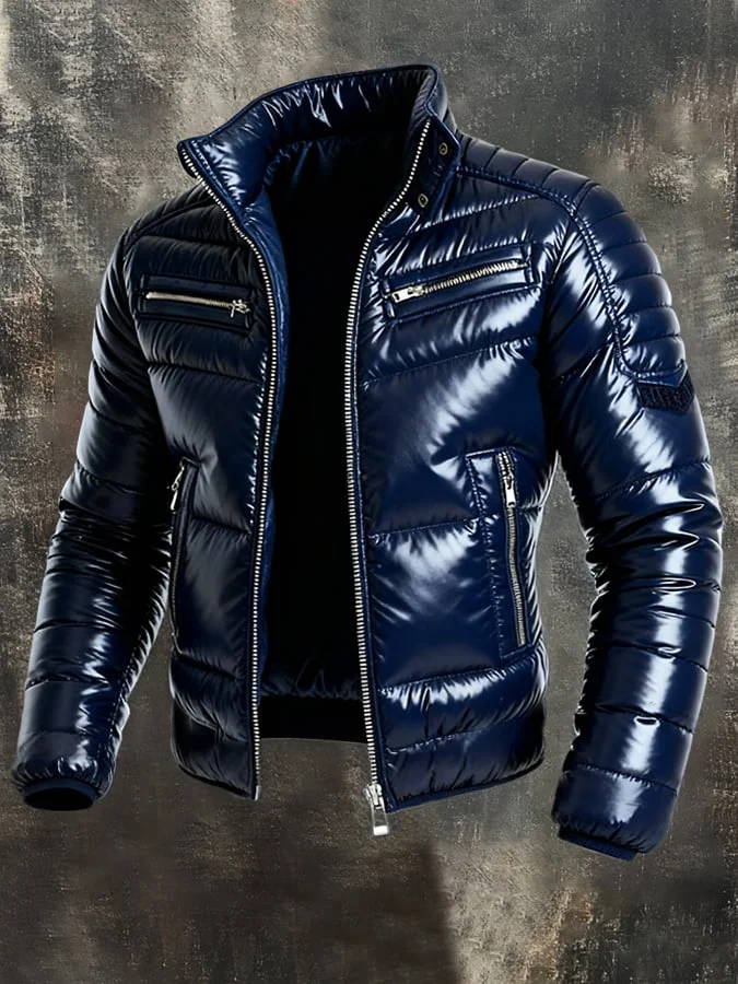 Herren Retro Warme Outdoor Jacke Baumwollmantel 