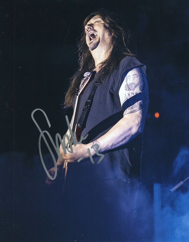 Dave Sabo Musician Signed 8x10 Photo Poster painting w/COA Skid Row The Snake