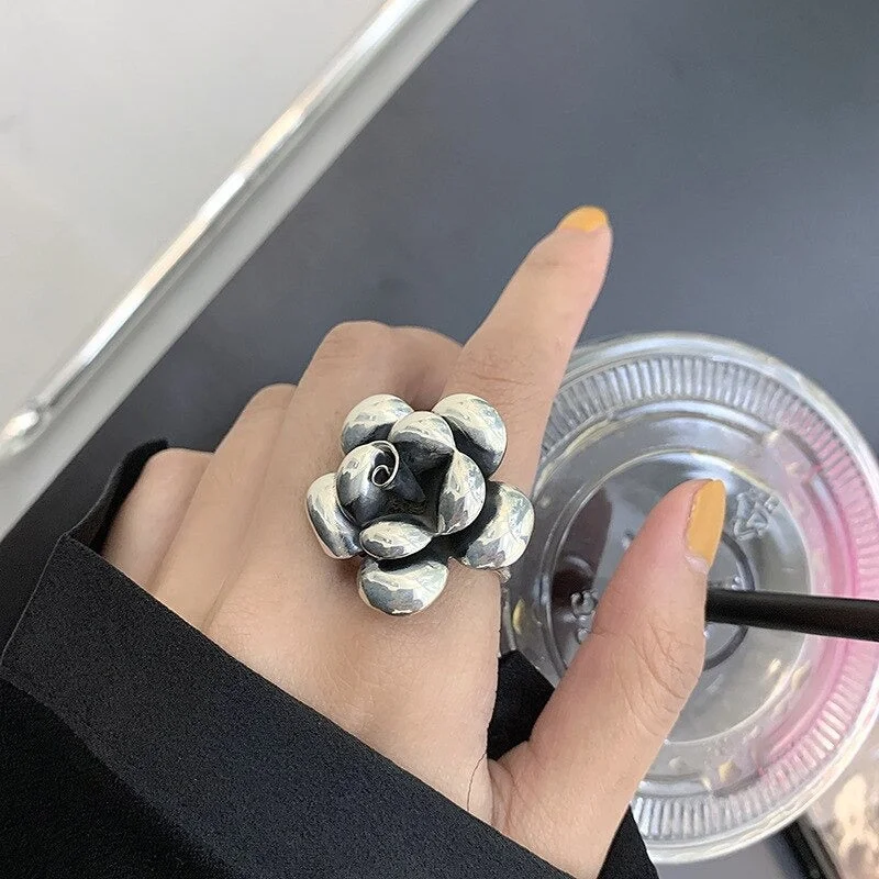 Vintage Flower Bloom Party Jewelry Ring