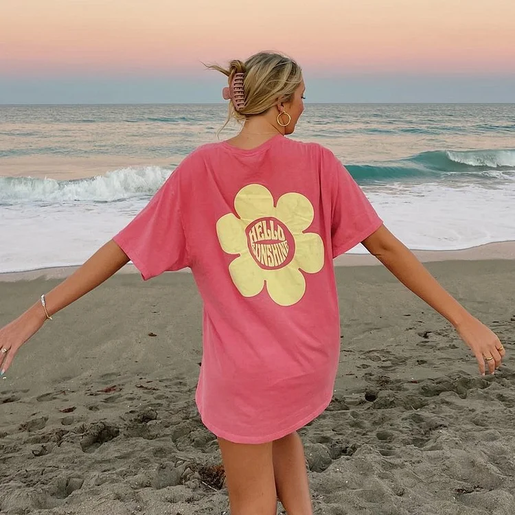 Hello Sunshine Print Women's T-shirt
