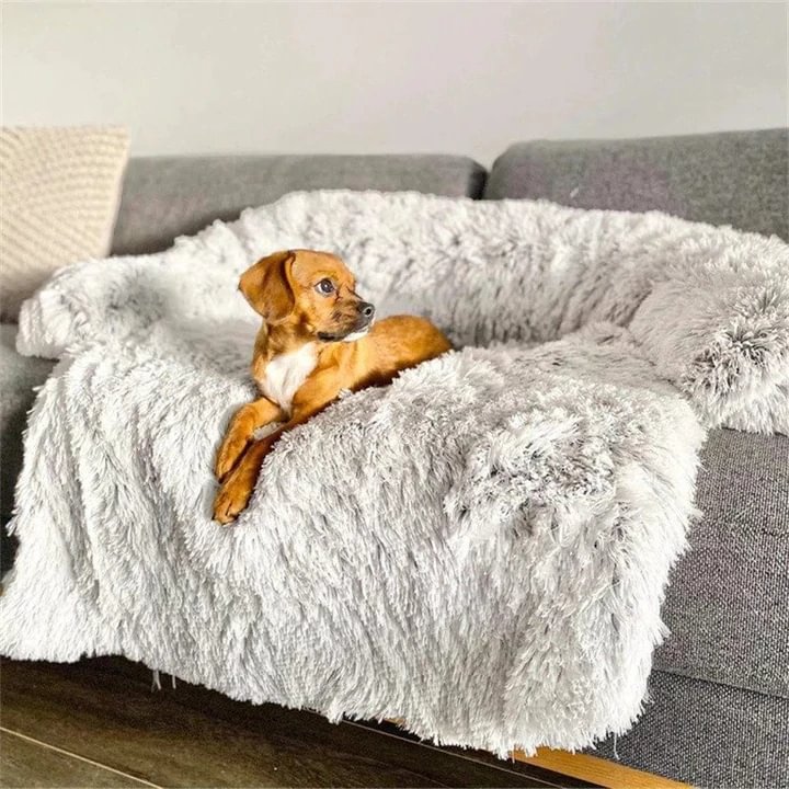 Calming Pet Couch Cover Protector 2 in 1 Dog Sofa Bed 