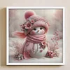 Snowman-Full Embroidery 3 Strands 11CT Stamped Cross Stitch-40*40CM
