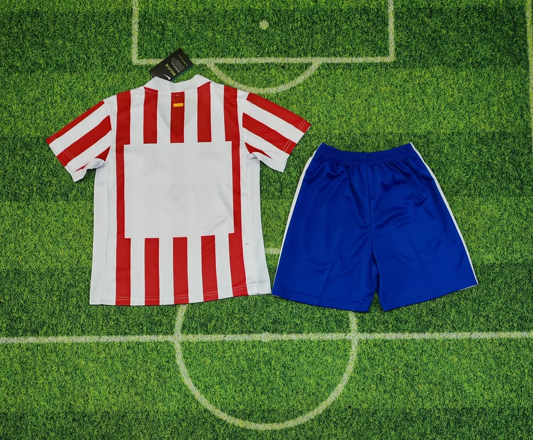 25/26 Atletico Madrid Home Kids Kit Football Jersey Thai Quality