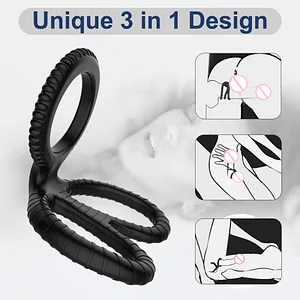 Cock Ring Silicone Penis Lock Rings Male Reusable Delay Ejaculation Ring