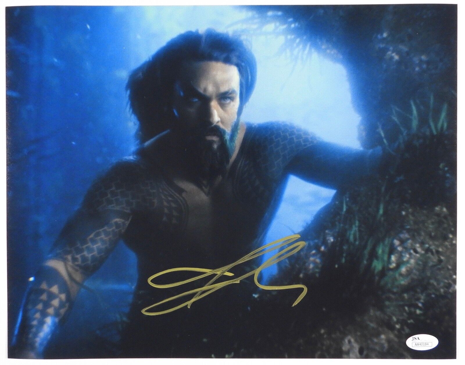 Aquaman Jason Moma Autograph JSA 11 x 14 Signed Photo Poster painting