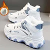 Gioiacombo&trade; Sneakers alte da donna in pile con suola spessa autunno e inverno