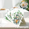 12Pcs Flower Drink DIY Diamond Painting Greeting Cards for Adult Holiday Gifts