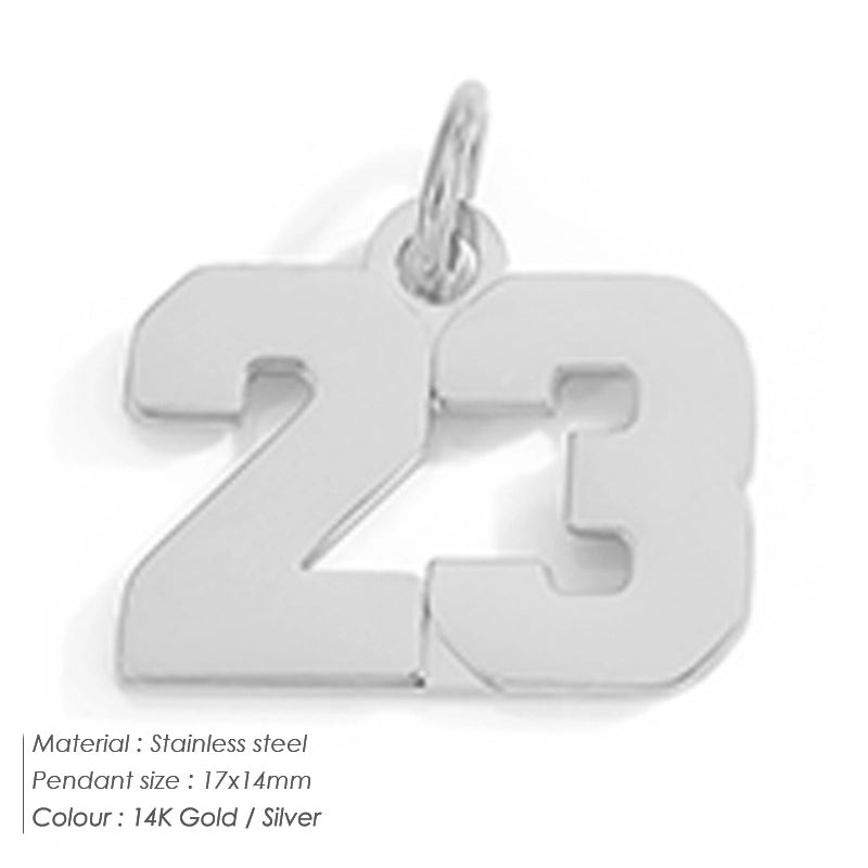 1 Piece 14*17mm 8 * 14mm 304 Stainless Steel 14K Gold Plated Number Pendant Jewelry Accessories