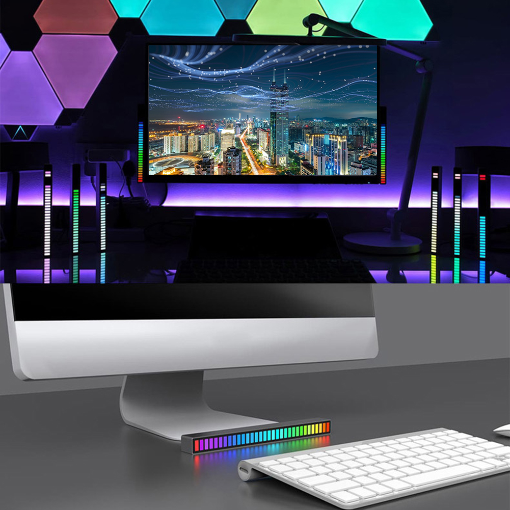 

LED Car Strip Music Rhythm Colorful Voice Control-Night Light, 501 Original