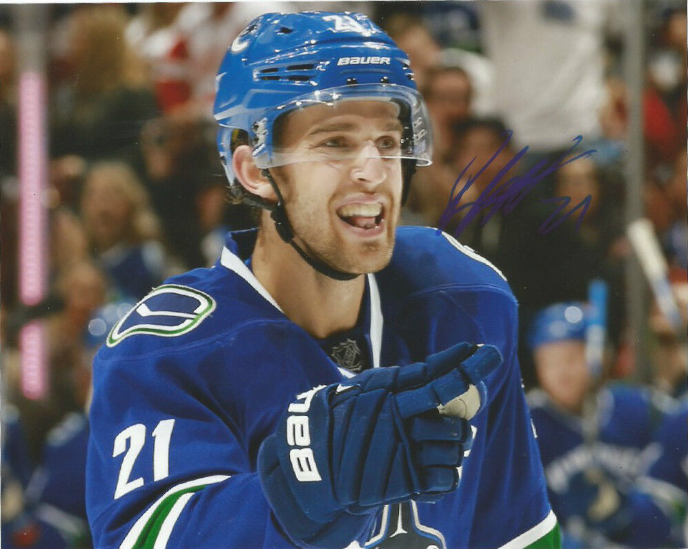 Vancouver Canucks Brandon Sutter Autographed Signed 8x10 NHL Photo Poster painting COA D